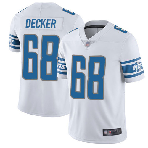 Detroit Lions Limited White Men Taylor Decker Road Jersey NFL Football 68 Vapor Untouchable